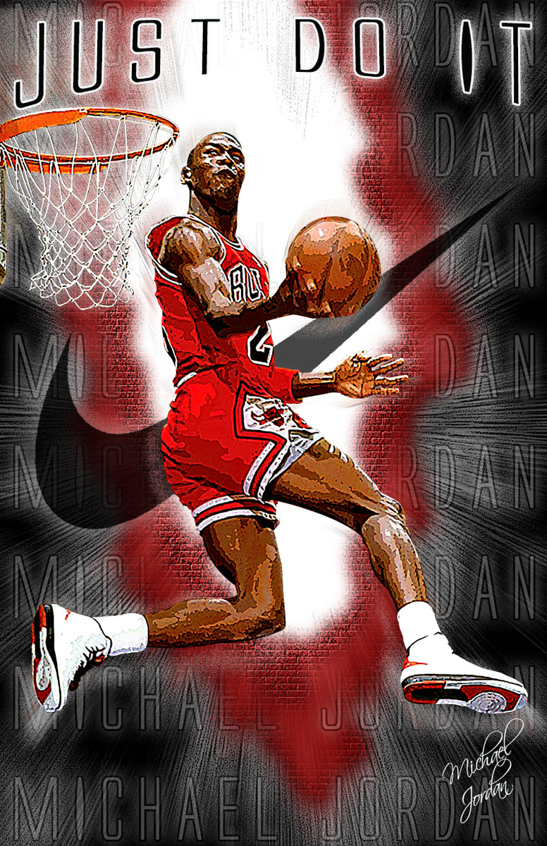 Michael Jordan Just Do It D 10 Print Musicarthistory