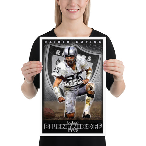 Fred Biletnikoff "Raider Nation" D-1. Poster