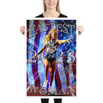 Sha' Carrie Richardson "Fastest Woman" D-2  Poster