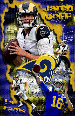 Jared Goff "Collage"  D-1