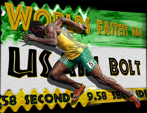 Usain Bolt "Worlds Fastest Man" D-2