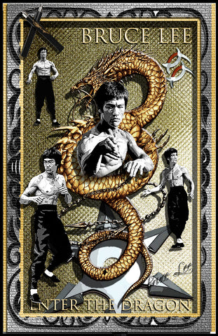 Bruce Lee "Enter The Dragon Remix"  D-5 (Print)