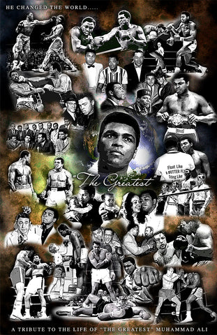 Muhammad Ali "Collage"  D-6a (Print)