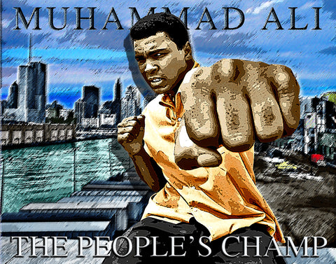 Muhammad Ali "The People's Champ"  D-7a (Print)