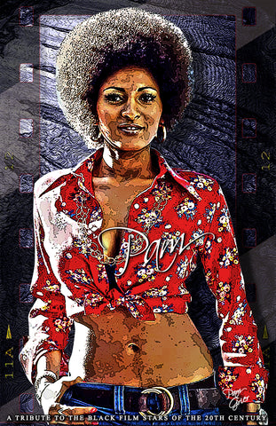 Pam Grier "Tribute To Black Film Stars" D-8 (Print)