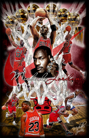 Michael Jordan "The Shot"  D-9 (Print)