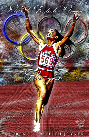 Florence Griffith-Joyner "Fastest Women In The World" D-3