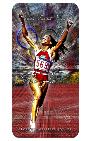 Florenc Griffith-Joyner " Fastest Women In The World" D-3