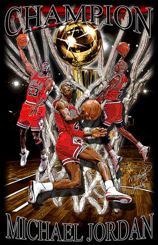 Michael Jordan "Champion"  D-11 (Print)