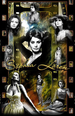 Sophia Loren "Collage" D-3 (Print)