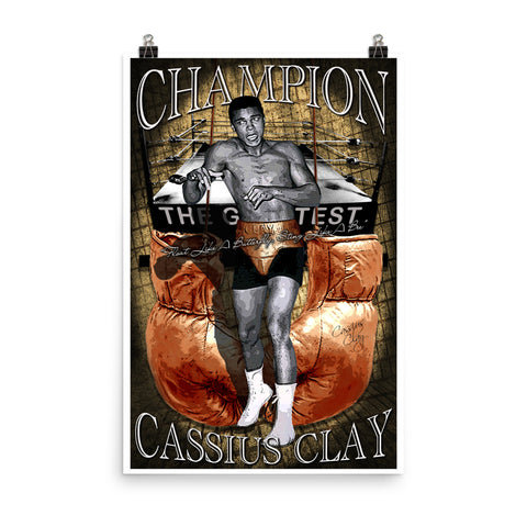Cassius Clay "Champion" D-10 (Print)