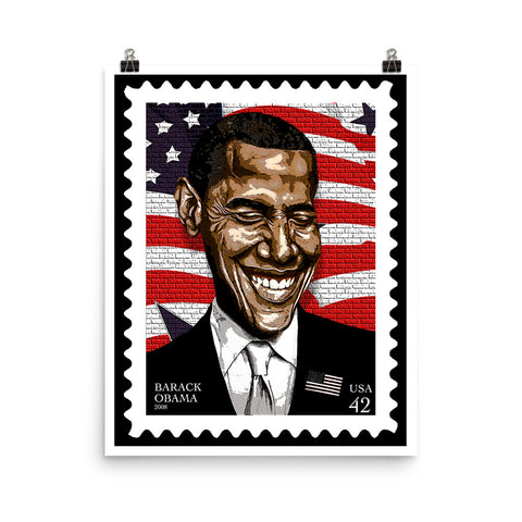 President Barack Obama "Stamp" 14b