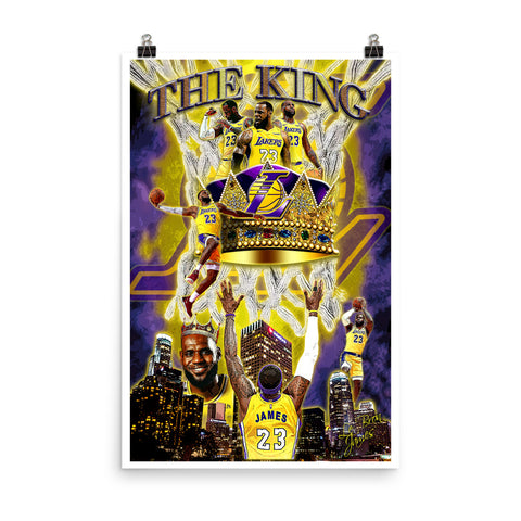LeBron James "The King" D-4 (Print)