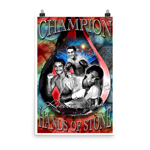 Roberto Duran "Champion " D-3 (Print)