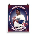 Jackie Robinson "Brooklyn Dodgers" D-2 (Print)