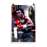 Sugar Ray Leonard "Champion" D-3 (Print)