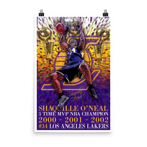 Shaquille O'Neal "Champion" D-5 (Print)