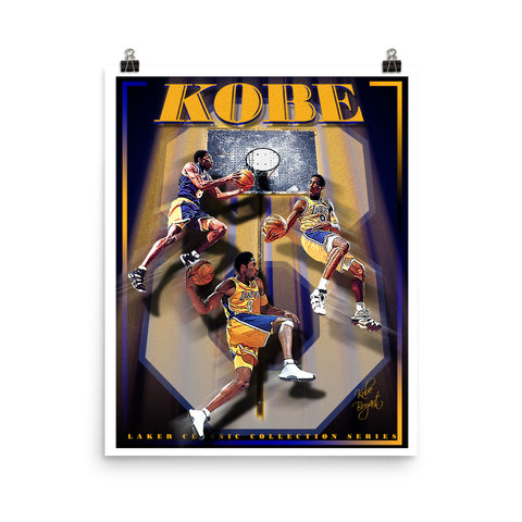 Kobe Bryant "8" D-2b (Print)