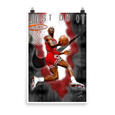Michael Jordan "Just Do It " D-10 (Print)
