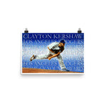 Clayton Kershaw "Tribute"  D-1 (Print)