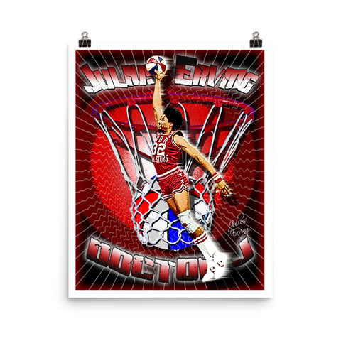 Julius Erving "Dunk" D-1 (Print)