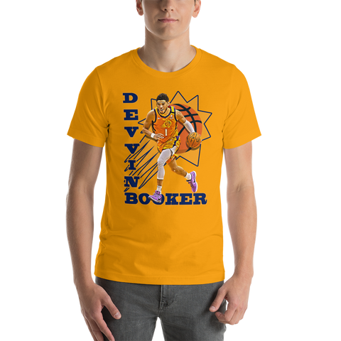 Devin Booker "Tribute" D-1. Short-Sleeve Unisex T-Shirt
